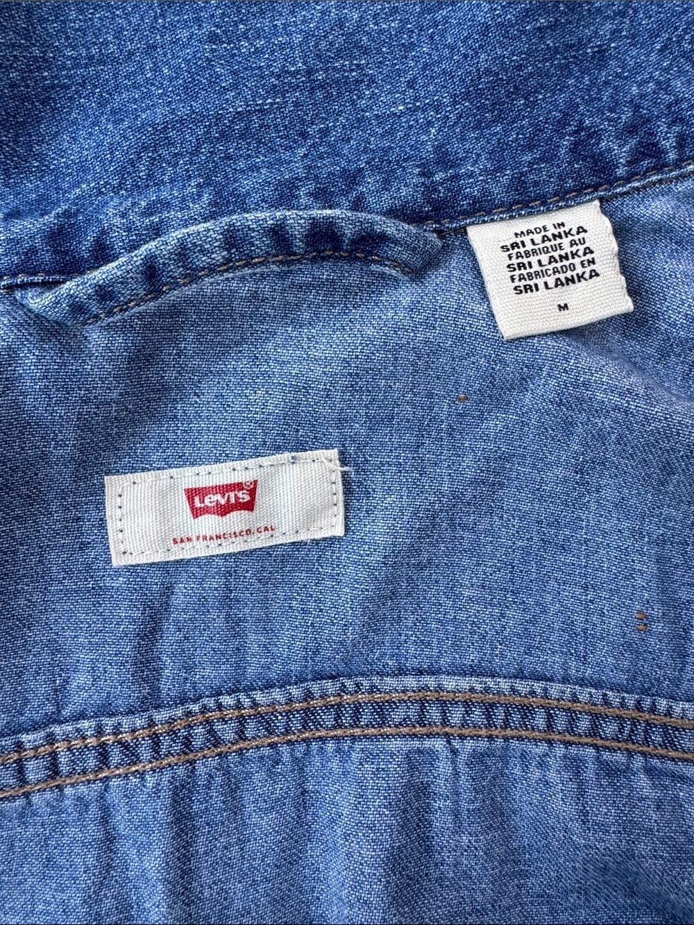 Levi's Cropped Taper Jumpsuit Sleeveless Medium Wash Size M - Picture 10 of 13